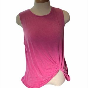 Athletic Works Women's Front Knot Tank, XL Pink EUC